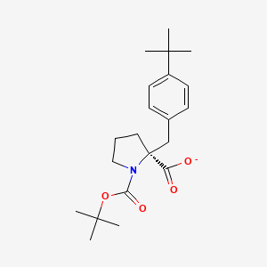 1,2-Pyrrolidinedicarboxylic acid, 2-[[4-(1,1-dimethylethyl)phenyl]methyl]-, 1-(1,1-dimethylethyl) ester, (2S)-