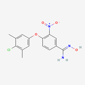 Benzenecarboximidamide, 4-(4-chloro-3,5-dimethylphenoxy)-N-hydroxy-3-nitro-