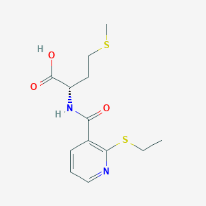 L-Methionine, N-[[2-(ethylthio)-3-pyridinyl]carbonyl]-