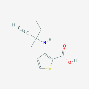 3-(3-ethylpent-1-yn-3-ylamino)thiophene-2-carboxylic Acid