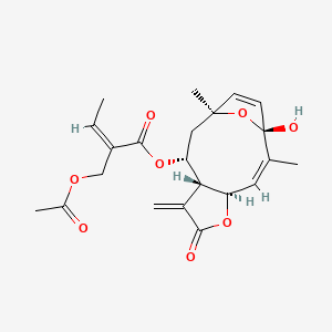 molecular formula C22H26O8 B1232636 Liatrin CAS No. 34175-79-6