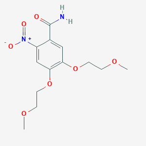 4,5-Bis(2-methoxyethoxy)-2-nitrobenzamide