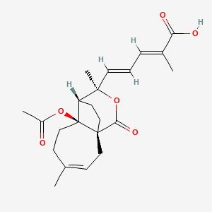 molecular formula C22H28O6 B1232649 Pseudolaric acid A CAS No. 82508-32-5