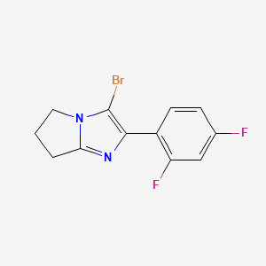 3-bromo-2-(2,4-difluorophenyl)-6,7-dihydro-5H-pyrrolo[1,2-a]imidazole