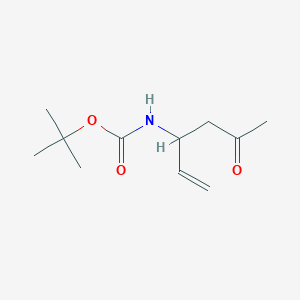 Carbamic acid, [(1S)-1-acetyl-3-butenyl]-, 1,1-dimethylethyl ester (9CI)