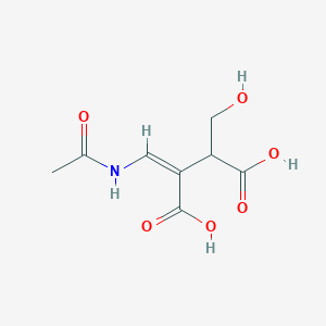 3-(Acetamidomethylidene)-2-(hydroxymethyl)succinic acid