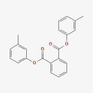 molecular formula C22H18O4 B1232664 Phthalic acid, di(3-methylphenyl) ester CAS No. 59935-80-7