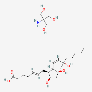 2-amino-2-(hydroxymethyl)propane-1,3-diol;(E)-7-[(1S,3S,5R)-3,5-dihydroxy-2-[(Z,3S)-3-hydroxy-3-methyloct-1-enyl]cyclopentyl]hept-5-enoic acid