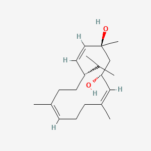 (1S,3R,4Z,8Z,12S,13Z)-1,5,9-trimethyl-12-propan-2-ylcyclotetradeca-4,8,13-triene-1,3-diol