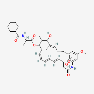 molecular formula C37H52N2O8 B1232669 22-O-Methylmycotrienin II CAS No. 98873-82-6