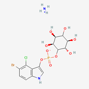 Ammonium 5-bromo-4-chloro-1H-indol-3-yl ((1S,2S,3R,4S,5S,6S)-2,3,4,5,6-pentahydroxycyclohexyl) phosphate