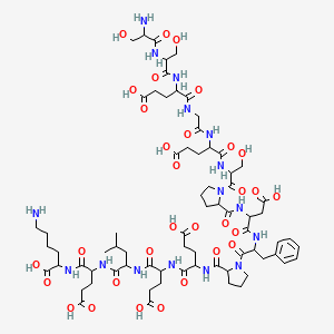 molecular formula C71H106N16O31 B12326769 H-ser-ser-glu-gly-glu-ser-pro-asp-phe-pro-glu-glu-leu-glu-lys-oh 