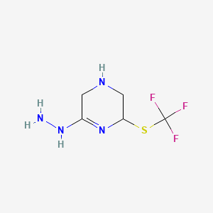 [3-(Trifluoromethylsulfanyl)-1,2,3,6-tetrahydropyrazin-5-yl]hydrazine