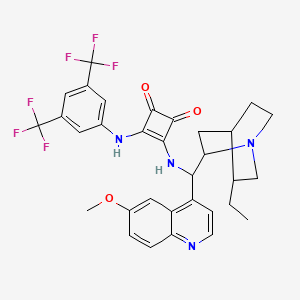 3-((3,5-Bis(trifluoromethyl)phenyl)amino)-4-(((1R)-(5-ethylquinuclidin-2-yl)(6-methoxyquinolin-4-yl)methyl)amino)cyclobut-3-ene-1,2-dione