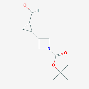 Tert-butyl 3-(2-formylcyclopropyl)azetidine-1-carboxylate