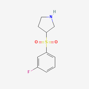 3-(3-Fluorophenyl)sulfonylpyrrolidine