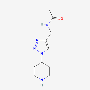 N-{[1-(piperidin-4-yl)-1H-1,2,3-triazol-4-yl]methyl}acetamide