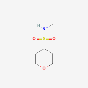 molecular formula C6H13NO3S B12326898 N-methyltetrahydro-2H-pyran-4-sulfonamide 