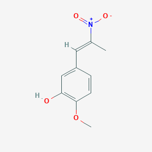 molecular formula C10H11NO4 B12326900 1-(3-Hydroxy-4-methoxyphenyl)-2-nitropropene 