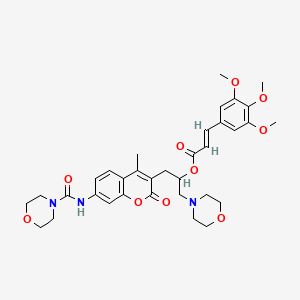 molecular formula C34H41N3O10 B1232692 Cinecromen CAS No. 62380-23-8