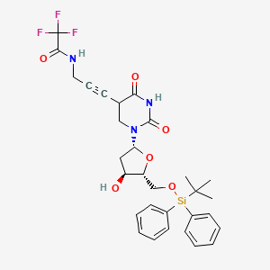 Uridine, 2'-deoxy-5'-O-[(1,1-dimethylethyl)diphenylsilyl]-5-[3-[(2,2,2-trifluoroacetyl)amino]-1-propyn-1-yl]-