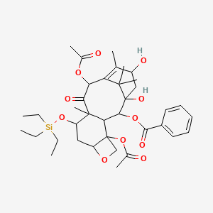 (4,12-Diacetyloxy-1,15-dihydroxy-10,14,17,17-tetramethyl-11-oxo-9-triethylsilyloxy-6-oxatetracyclo[11.3.1.03,10.04,7]heptadec-13-en-2-yl) benzoate