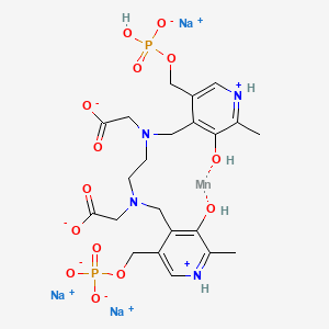 molecular formula C22H29MnN4Na3O14P2 B1232718 Teslascan 