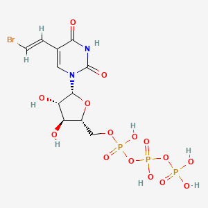 molecular formula C11H16BrN2O15P3 B1232721 Brvarafutp CAS No. 79551-90-9