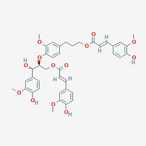molecular formula C40H42O13 B1232722 Erythro-carolignan E 
