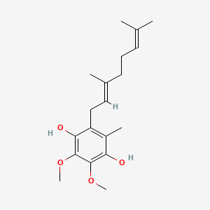 2-((2E)-3,7-Dimethyl-2,6-octadienyl)-5,6-dimethoxy-3-methyl-1,4-benzenediol