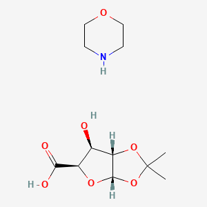 (3aS,5R,6S,6aS)-6-hydroxy-2,2-dimethyl-3a,5,6,6a-tetrahydrofuro[2,3-d][1,3]dioxole-5-carboxylic acid;morpholine