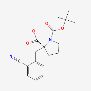 1,2-Pyrrolidinedicarboxylic acid, 2-[(2-cyanophenyl)methyl]-, 1-(1,1-dimethylethyl) ester, (2S)-