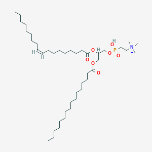 molecular formula C42H83NO7P+ B1232731 1-hexadecanoyl-2-[(Z)-octadec-9-enoyl]-sn-glycerol 3-(2-trimethylaminoethylphosphonate) 