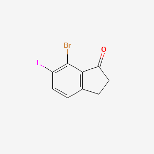 1H-Inden-1-one, 7-bromo-2,3-dihydro-6-iodo-