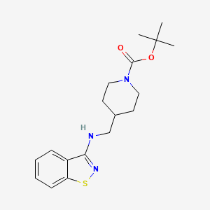 tert-Butyl 4-((benzo[d]isothiazol-3-ylamino)methyl)piperidine-1-carboxylate