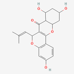 3,8,10-trihydroxy-6-(2-methylprop-1-enyl)-7a,8,9,10,11,11a-hexahydro-6H-chromeno[4,3-b]chromen-7-one