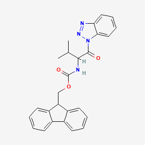 9H-fluoren-9-ylmethyl N-[1-(benzotriazol-1-yl)-3-methyl-1-oxobutan-2-yl]carbamate