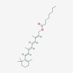 molecular formula C28H44O2 B1232740 Retinyl octanoate 