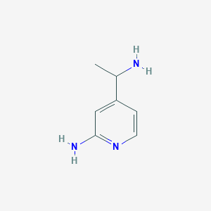 4-(1-Aminoethyl)pyridin-2-amine