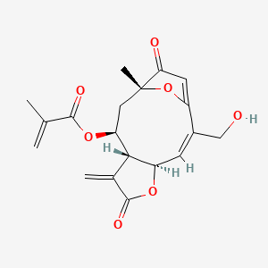 molecular formula C19H20O7 B1232741 Furanoheliangolide CAS No. 60066-35-5