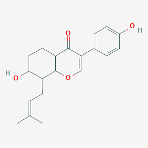 4H-1-Benzopyran-4-one, 7-hydroxy-3-(4-hydroxyphenyl)-8-(3-methyl-2-butenyl)-; 7-Hydroxy-3-(4-hydroxyphenyl)-8-(3-methyl-2-buten-1-yl)-4H-1-benzopyran-4-one