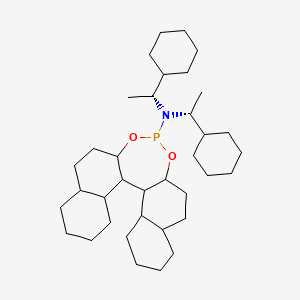 N,N-bis[(1R)-1-cyclohexylethyl]-12,14-dioxa-13-phosphapentacyclo[13.8.0.02,11.03,8.018,23]tricosan-13-amine