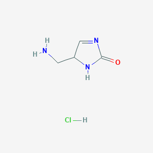 5-(Aminomethyl)-1,5-dihydroimidazol-2-one;hydrochloride