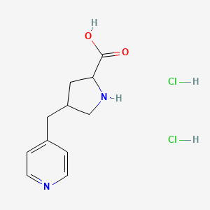 4-(Pyridin-4-ylmethyl)pyrrolidine-2-carboxylic acid dihydrochloride