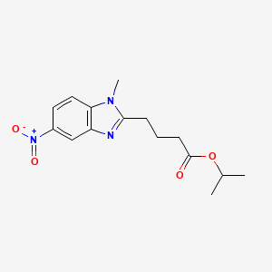 isopropyl 4-(1-methyl-5-nitro-1H-benzo[d]imidazol-2-yl)butanoate