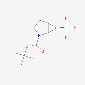 tert-butyl (1S*,5S*,6S*)-6-(trifluoromethyl)-2-azabicyclo[3.1.0]hexane-2-carboxy