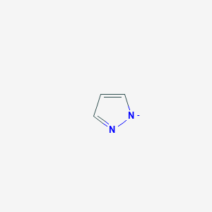 molecular formula C3H3N2- B1232749 Pyrazol-1-ide 