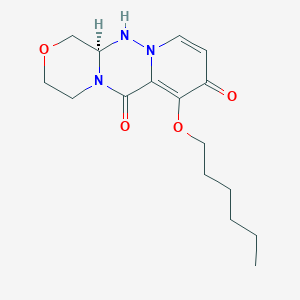 (12aR)-7-(hexyloxy)-3,4,12,12a-tetrahydro-1H-[1,4]Oxazino[3,4-c]pyrido[2,1-f][1,2,4]triazine-6,8-dione