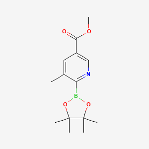 Methyl 5-methyl-6-(4,4,5,5-tetramethyl-1,3,2-dioxaborolan-2-yl)pyridine-3-carboxylate