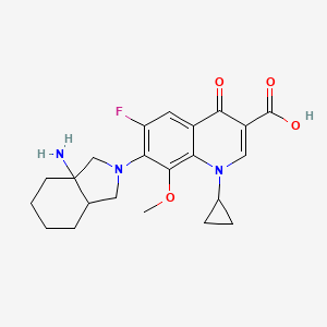 3-Quinolinecarboxylic acid, 7-(3a-aminooctahydro-2H-isoindol-2-yl)-1-cyclopropyl-6-fluoro-1,4-dihydro-8-methoxy-4-oxo-